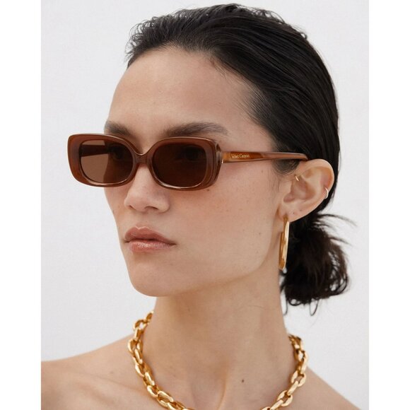 Velvet Canyon Zou Bisou Sunglasses in Chocolate - Picture 3 of 6